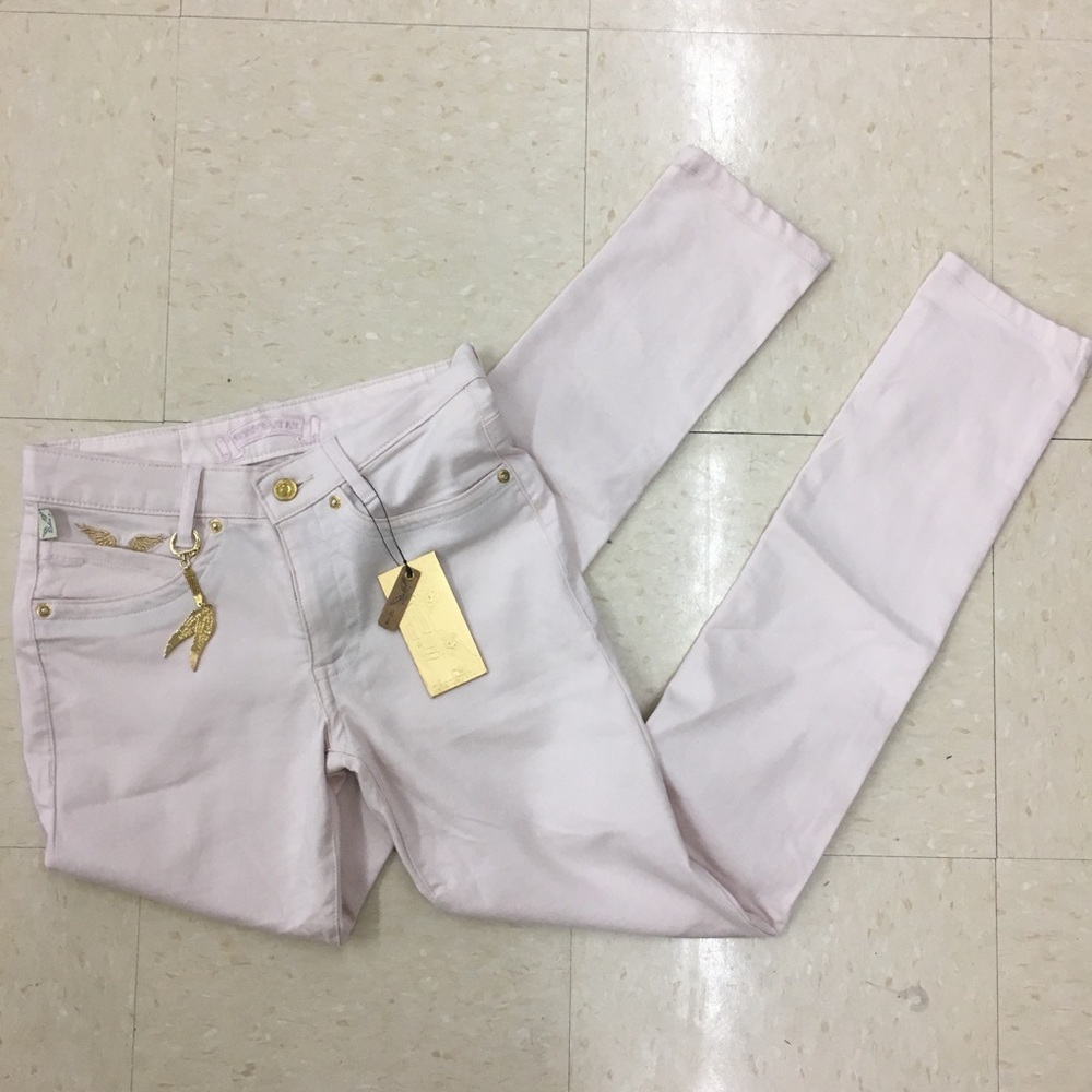 NWT Robin’s Jean Motorcycle Womens Baby Pink